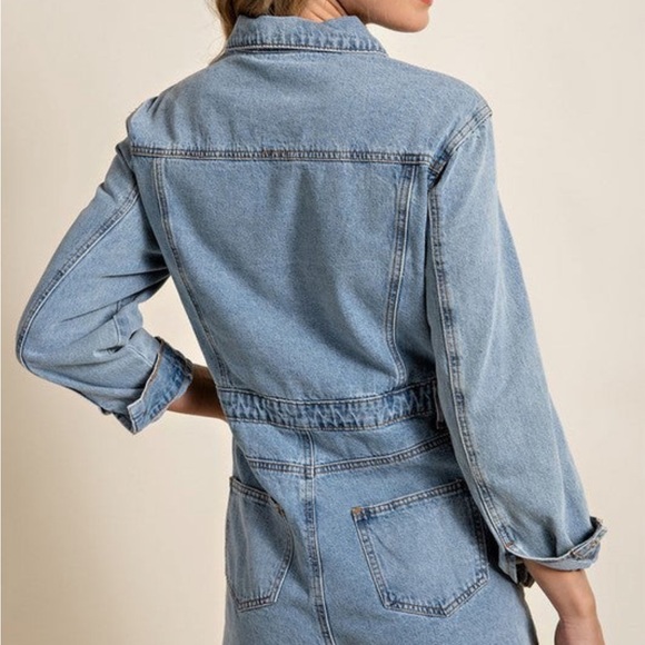 NWT Denim Romper - Picture 2 of 5
